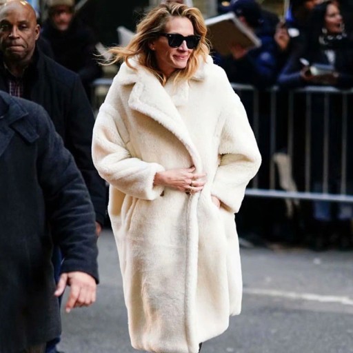 Manteau en peluche pour femme