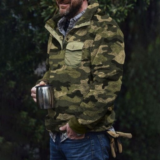 Manteau en peluche pour homme F39