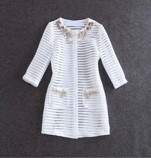 Manteau léger pour femmes avec des fleurs J1213