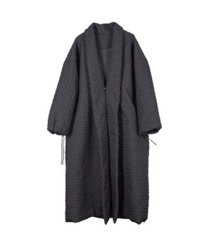 Manteau pour femme avec des boutons à l'arrière - Noir