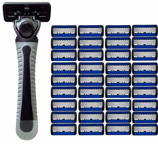 Manual Razor for Men and Women with 36 Replacement Heads Handle with Replaceable Blades with Six Blades