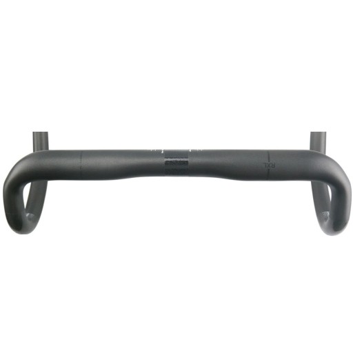 Manubri da strada in carbonio forma compatta 420 mm superiore 400 mm inferiore carbonio nero con striscia nera per bicicletta da corsa