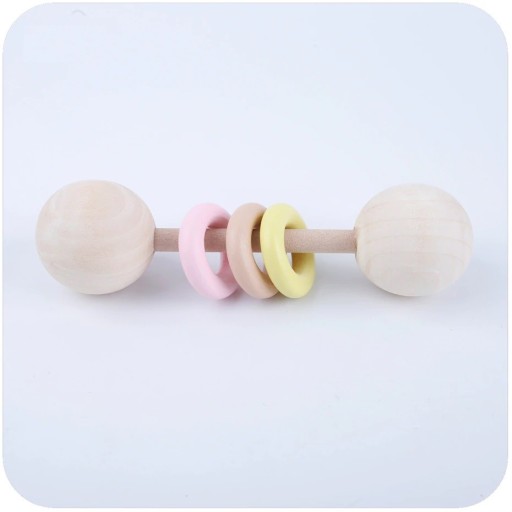 Manubrio in legno con anelli in silicone J1910