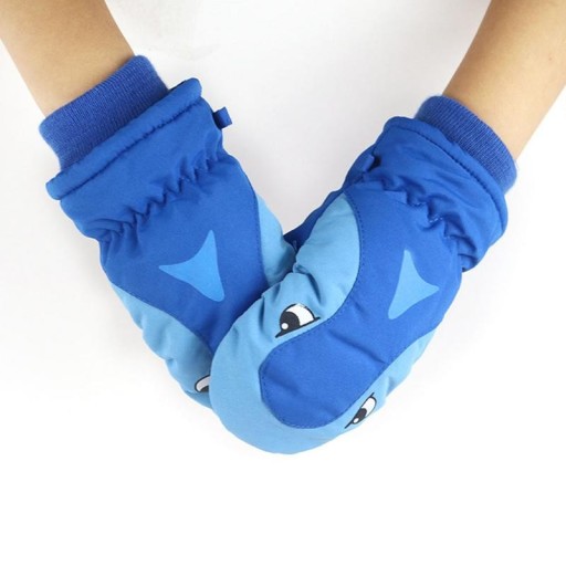 Mănuși de iarnă pentru copii cu rechin