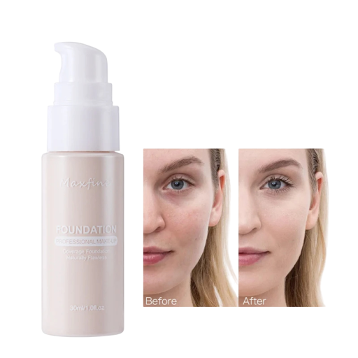 Maquillage liquide 40 ml Anti-cernes couvrance professionnelle Maquillage waterproof longue tenue Effet hydratant Aspect naturel sans bavures