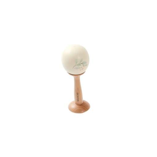 Maraca de madeira para crianças brinquedos Montessori para bebés 0–12 meses Instrumento musical para crianças pequenas Educação precoce Brinquedo rítmico
