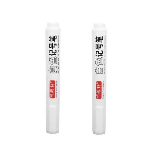 Marcador branco de secagem rápida 2 pcs