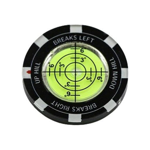 Marcator de putt de golf rotund de 4 cm, cititor de pantă pentru green, PMMA + ABS, ajutor de înaltă precizie pentru putting, citire green, ajutor