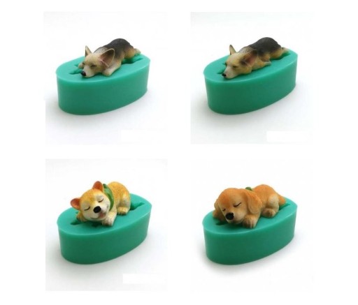 Marcipanform med hunde
