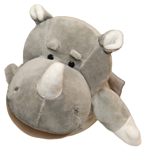 Marioneta de peluche rinoceronte