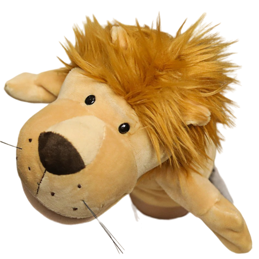 Marionnette en peluche lion