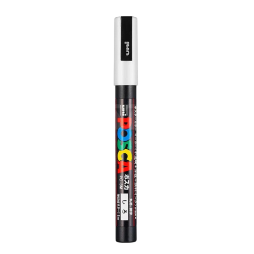 Marker akrylowy PC-3M 0,9–1,3 mm Marker obrotowy biały lub czarny Pisak do graffiti plakatowego Artystyczne i reklamowe znakowanie na różnych powierzchniach