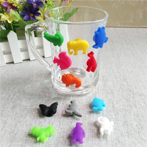 Marque sur le verre animaux 12 pcs