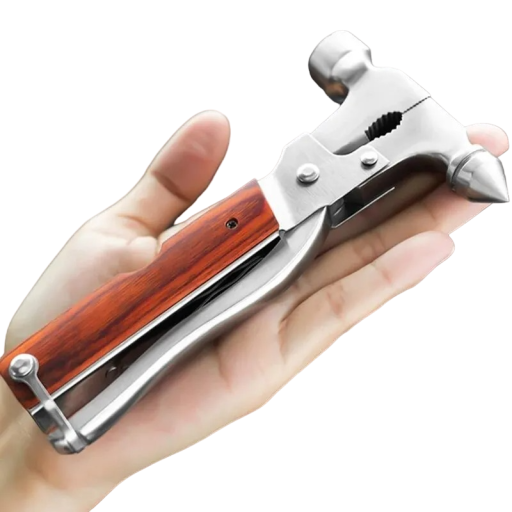 Marteau multifonction combiné avec pinces Marteau de sécurité pour voiture Marteau conique Marteau multifonction en acier 380 g