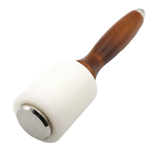 Martillo artesanal con cabeza de nylon 21 x 6 x 5 cm Mango de madera Golpe más fuerte para marcar y perforar