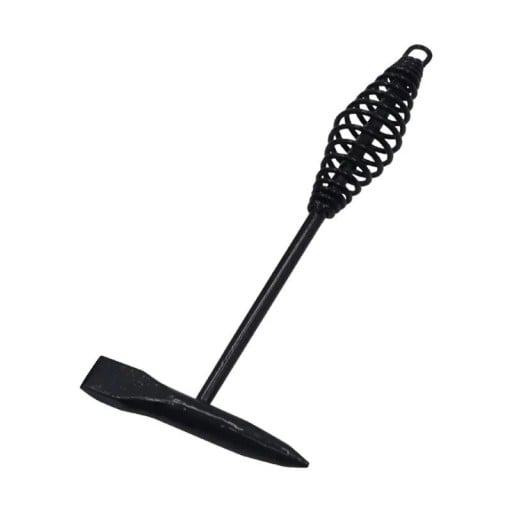 Martillo de corte para soldadores con mango de resorte, herramienta de acero negro para eliminar escoria y limpiar soldaduras