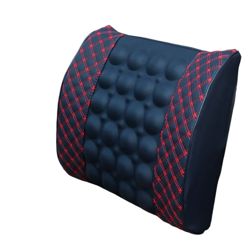 Masajeador de espalda para coche y oficina Almohada de masaje para coche Almohada lumbar Reposacabezas vibratorio Masajeador universal