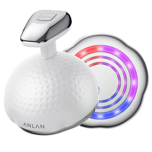 Masajul aparatului de corp 5 în 1 ANLAN ultrasunet EMS vibrații LED lumină 9000 rpm încărcabil