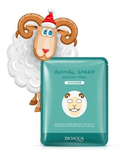Mască de față BIOAQUA cu motiv animal J481