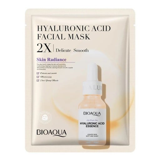 Masca de față de unică folosință cu acid hialuronic Masca de tip foaie hialuronică pentru piele sensibilă 20 buc