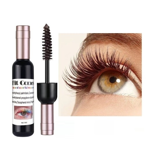 Mascara 4D colorée en forme de bouteille de vin Mascara waterproof aux teintes colorées
