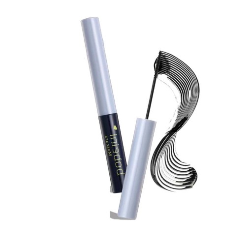 Mascara avec une brosse fine pour un allongement précis et une mise en valeur des cils disponible en noir et en marron pour un look naturel ou intense