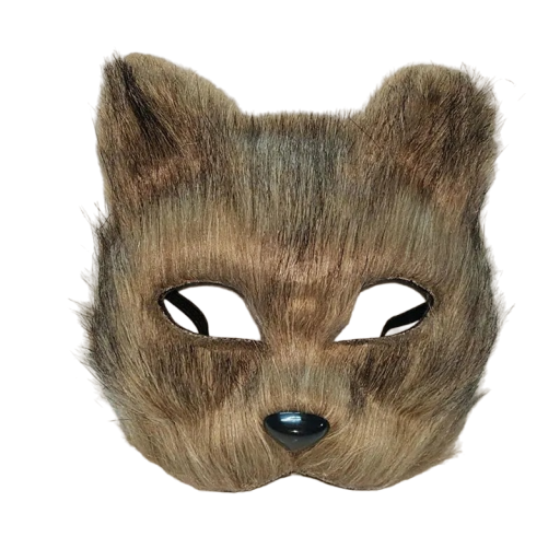 Máscara de animal peludo