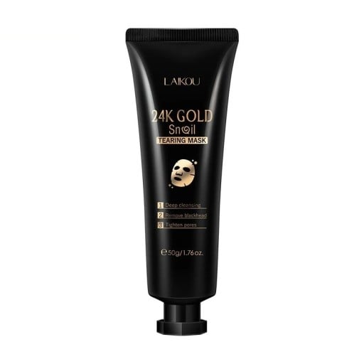 Máscara de peeling dourada com extrato de caracol para remoção de pontos negros Máscara facial de peeling para encolher poros e combater pontos negros