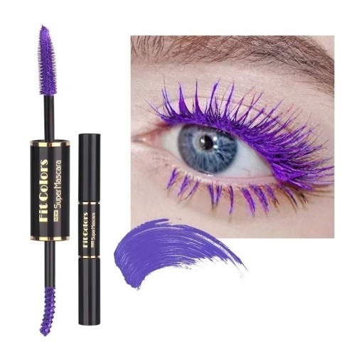 Máscara de pestañas de doble cara colorida para pestañas y cejas Máscara de pestañas de secado rápido y de larga duración en variantes de color