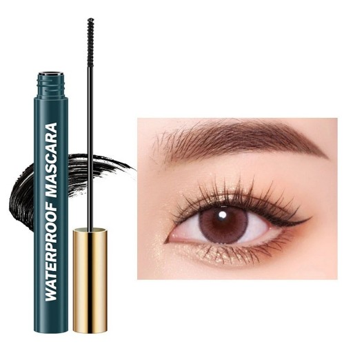 Mascara Lunga Durata Resistente al Sudore Mascara Waterproof Volume Allungante Nera