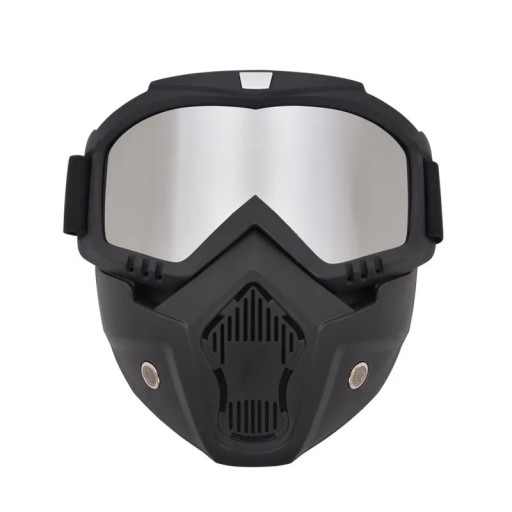 Máscara táctica de paintball con protección ocular para juegos de guerra CS, gafas de motocicleta, máscara de caza de 18,5x18 cm