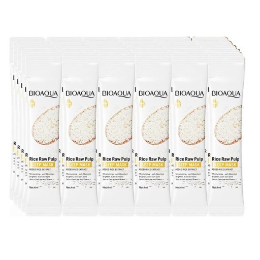 Maschera idratante rassodante al collagene per il viso da notte con estratto di riso Trattamento rigenerante nutriente per la pelle 30 pz