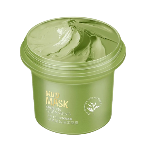 Maschera viso al tè verde Maschera purificante profonda Maschera per il viso contro i punti neri 100 g Cura della pelle