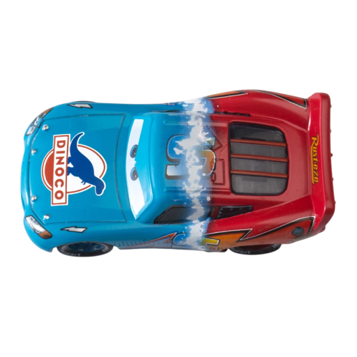 Mașină de jucărie din aliaj 1:55 Disney Pixar Cars 3 Dinoco Lightning McQueen jucărie model metalic pentru copii mașină de jucărie detaliată inspirată de film