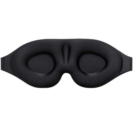 Maska do spania na oczy Wzmocniona maska do spania w kształcie 3D Ergonomiczna maska z pianki zapamiętującej kształt, blokująca światło
