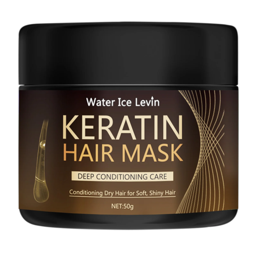 Masque à la kératine pour cheveux secs et abîmés 50 g Régénération et nutrition profonde de la fibre capillaire Rétablissement de la brillance et de la douceur des cheveux