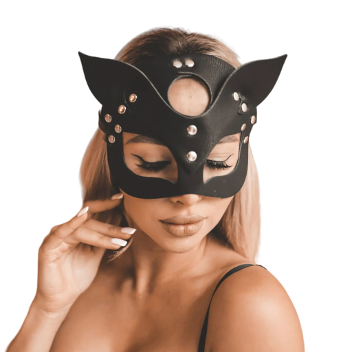 Masque animal en cuir