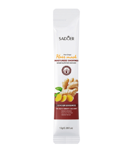Masque capillaire au kératine Masque capillaire avec extrait de gingembre pour cheveux abîmés Masque au kératine pour des cheveux brillants et sains 10 g
