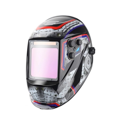 Masque de soudage auto-obscurcissant avec motifs