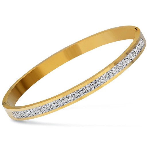 Massives Damenarmband mit Steinen H212