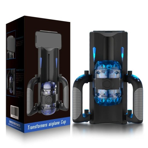 Masturbador masculino automático de alta velocidad con soporte para teléfono móvil y movimiento de inserción telescópico, embalaje discreto.