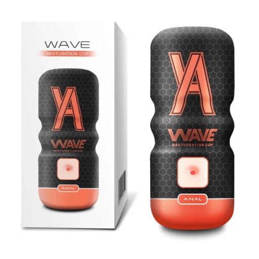 Masturbador masculino con apertura anal artificial, diseño realista, impermeable, inserto extraíble, efecto vacío, estuche de plástico ergonómico, embalaje discreto.