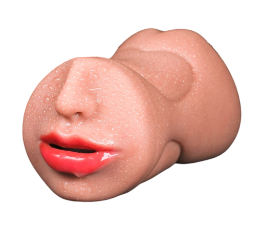 Masturbateur en silicone 3 en 1 Masturbateur réaliste Jouet érotique pour hommes 20 cm