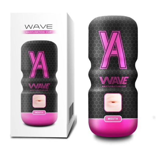 Masturbatore maschile con bocca artificiale realistica impermeabile inserto estraibile effetto vacuum custodia ergonomica in plastica confezione discreta