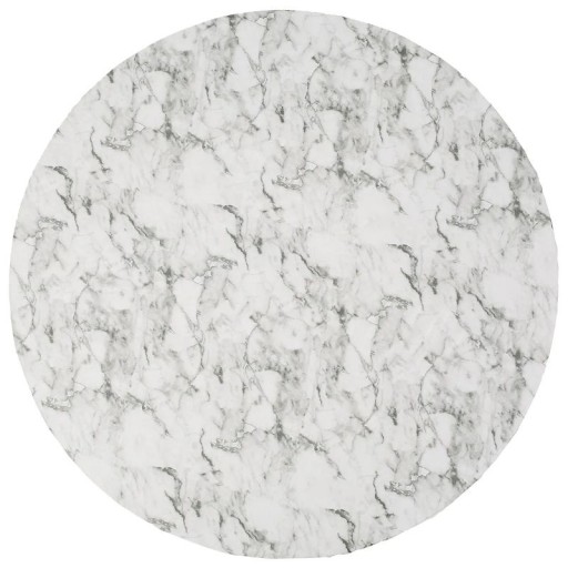 Măsuță rotundă din PVC cu margine elastică 114–140 cm Măsuță albă impermeabilă și rezistentă la ulei cu model de marmură Protecție pentru masă pentru petreceri