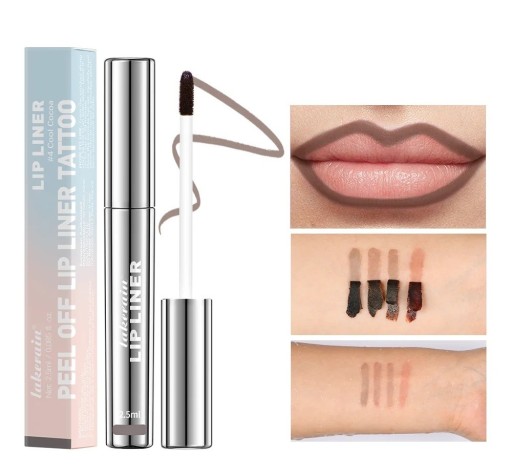 Matita per labbra Peel-off Texture opaca Effetto a lunga durata Senza sbavature Applicazione facile per il trucco