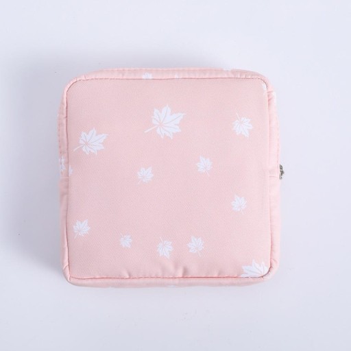 Matkapussukka hygieniatarvikkeille Pussi huoville ja pienelle kosmetiikalle Vetoketjukiinnitys Puuvilla Mitat 13 x 13 x 3 cm