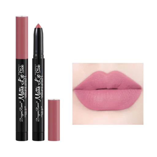 Matt läppstift i en penna Lip contour penna Långvarigt och vattenfast läppstift