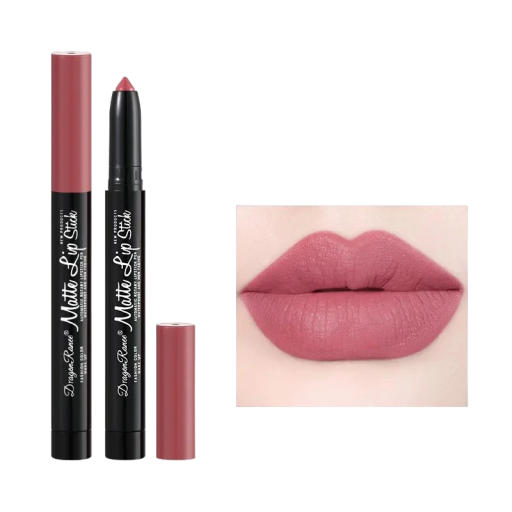Matt läppstift i en penna Lip contour penna Långvarigt och vattenfast läppstift