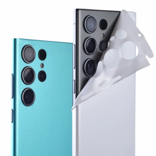 Matte bagsidebeskyttelsesfilm til Samsung Galaxy S22 Ultra - tynd selvklæbende beskyttelse af mobiltelefonens bagside mod ridser